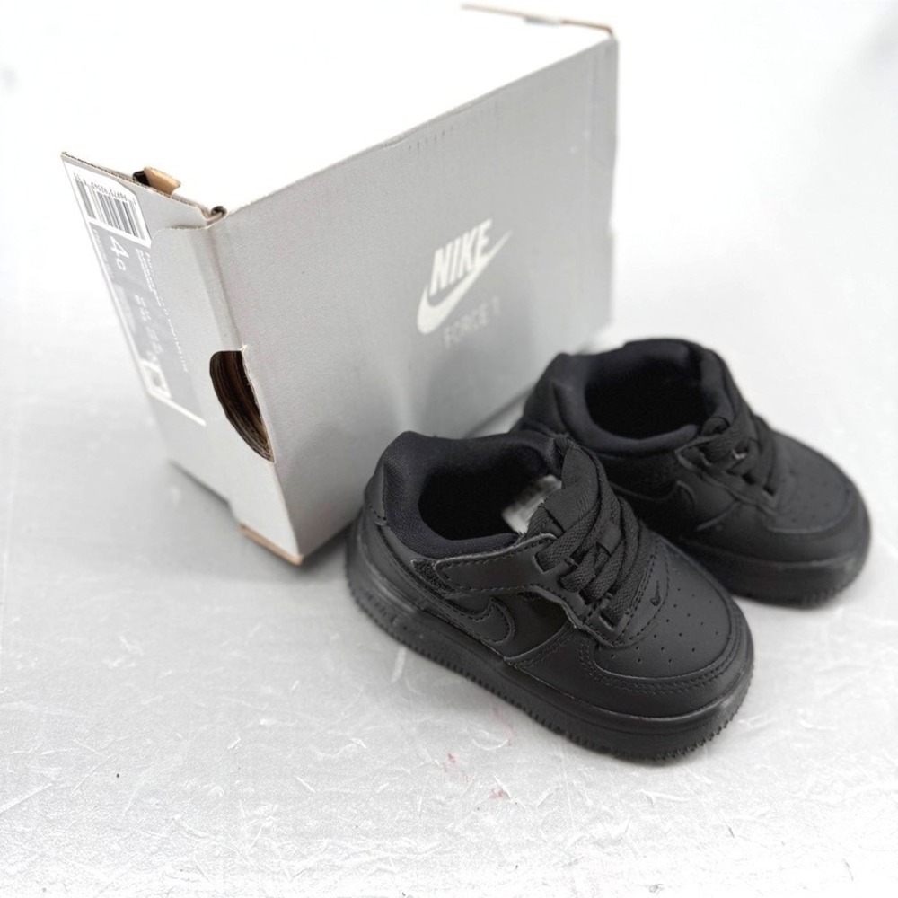 Nike Force 1 Low EasyOn‎ TD Toddler Sneakers Black FN0236-001 Size 4C